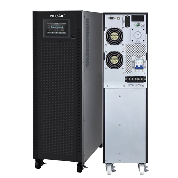 Miniatyrbillede 1 af 9: Phasak PH 9284 UPS-enhed Dobbeltkonvertering (online) 40 kVA 40000 W 3 AC stikkontakt(er)