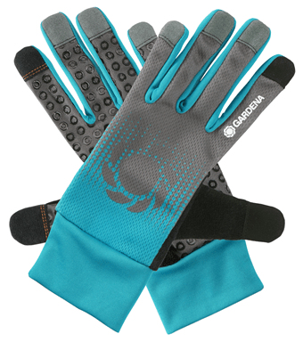 Gardena 11500-20 skyddshandske Trädgårdshandskar Svart, Blå, Grå Bomull, Elastan, Nylon, Polyester, Polyuretan