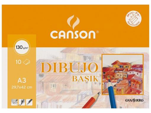Canson Dibujo Basik Konstpapper 10 ark