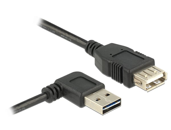 Miniatyrbillede 1 af 2: DeLOCK 3m, USB 2.0-A - USB 2.0-A USB-kabel USB A 0,48 Gbit/sek. Sort