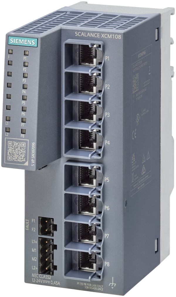 Miniatyrbild 1 av 4: Siemens 6GK5108-0GA00-2AC2 nätverksswitchar Ohanterad