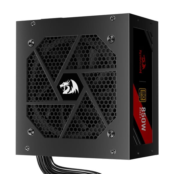 Miniatyrbild 5 av 7: REDRAGON GC-PS007-SE 850W 80 Plus Gold ATX 3.1 strömförsörjningsenheter Svart