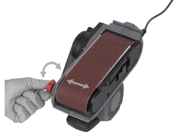 Miniatyrbillede 2 af 13: Powerplus POWE40040 transportabel slibemaskine Bånd slibemaskine Sort, Grå