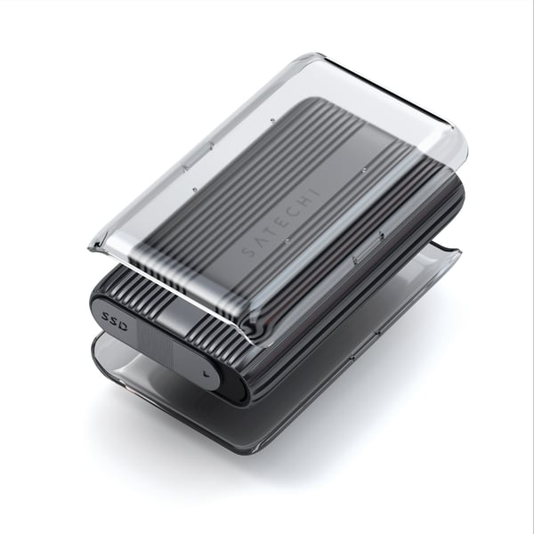 Miniatyrbild 3 av 5: Satechi USB4 NVMe SSD Pro SSD-inkapsling Grå, Transparent