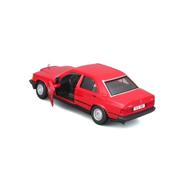 Miniatyrbillede 6 af 11: BBURAGO Mercedes Benz 190E 1987 Bybil model Formonterede 1:24
