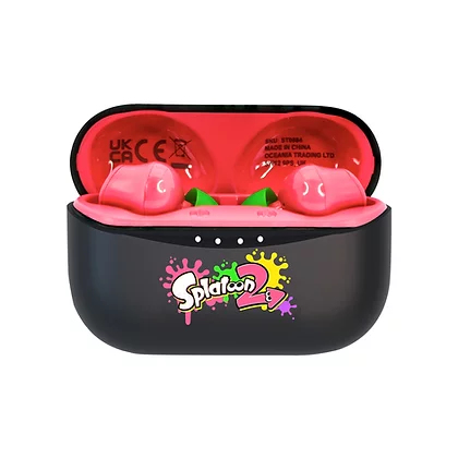OTL Technologies Nintendo Spatoon 2 Hovedtelefoner Trådløs I ørerne Opkald/musik Bluetooth Sort, Rød