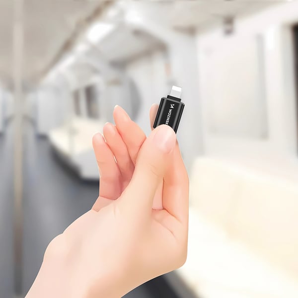 Miniatyrbild 7 av 7: Wozinsky 5907769378942 kabelomvandlare (hane/hona) USB-C Lightning Svart