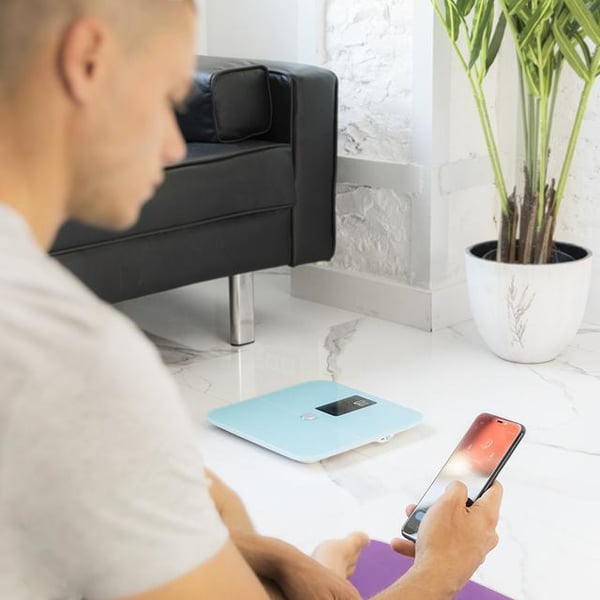 Miniatyrbillede 3 af 12: Cecotec Surface Precision 10400 Smart Healthy Vision Rektandel Blå Elektronisk personlig vægt