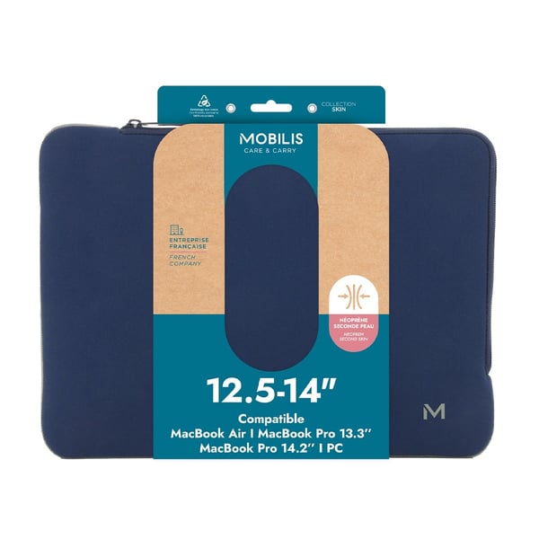 Miniatyrbillede 3 af 3: Mobilis 049021 taske og etui til laptop 35,6 cm (14") Blå, Grå