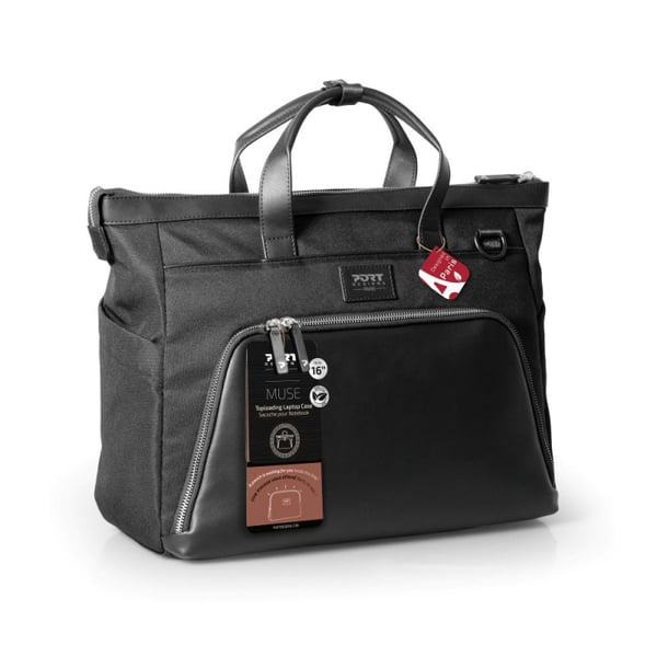 PORT Designs Muse Tl Eco 40,6 cm (16") Päältä avattava laukku Musta