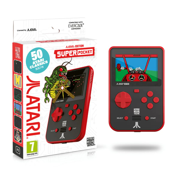 Just for Games Super Pocket ATARI Edition bærbar spilkonsol 7,11 cm (2.8") Rød