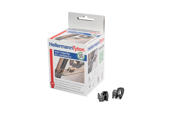 Miniatyrbild 1 av 5: Hellermann Tyton EC1-3SVDHC6-7-PA11/C75S-BK sladdvindor Svart 100 styck