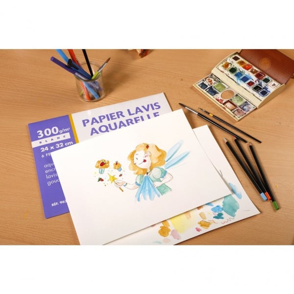 Clairefontaine 3329680963403 taidepaperi 6 arkkia