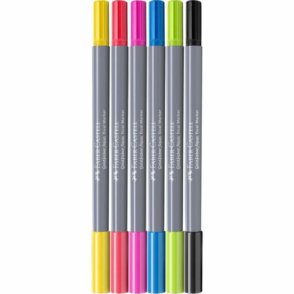 Faber-Castell 164606 märkpennor 6 styck Fin spets Multifärg