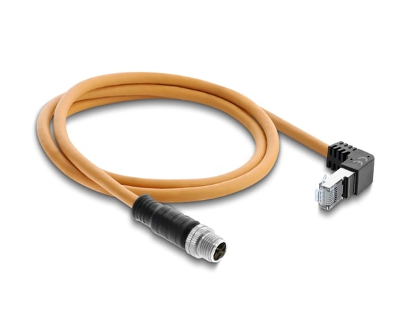DeLOCK 80999 netværkskabel Orange 1 m Cat6a S/FTP (S-STP)