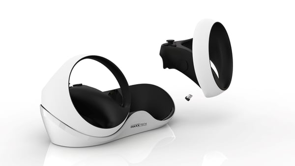 Maxx Tech MXT-PSVRCS Smart bærbart (wearable) tilbehør Opladerstativ Sort, Transparent, Hvid