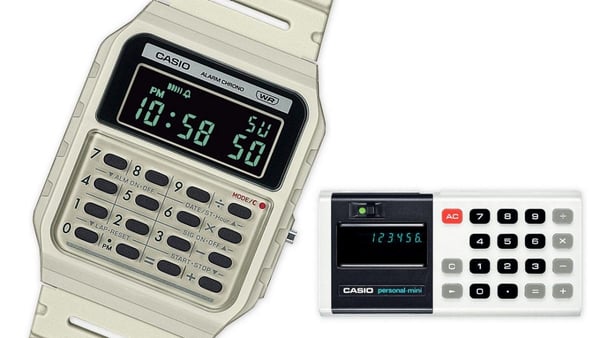 Casio CA-53WB-8B armbandsur Unisex Vit