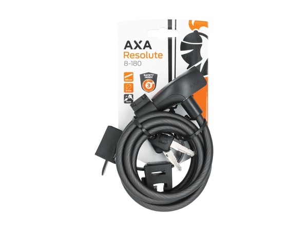 AXA 5011675 Cykellås Svart 1800 mm Wirelås