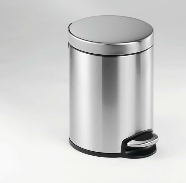Durable 340023 papperkorgar 5 l Rund Rostfritt stål