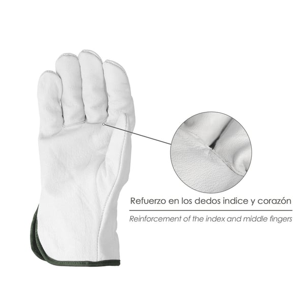 Wolfpack Guantes Piel Flor 8' (Sin Colgador)