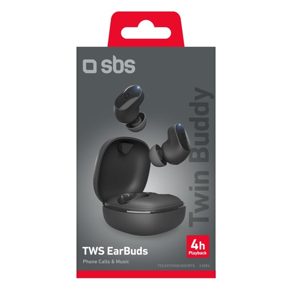 Miniatyrbild 4 av 4: SBS Twin Buddy Headset True Wireless Stereo (TWS) I öra Samtal/musik Bluetooth Svart
