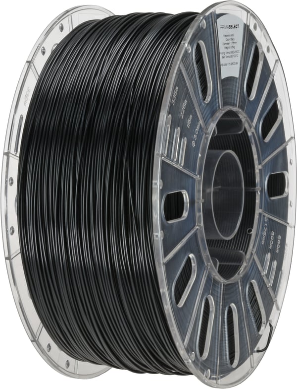Miniatyrbillede 2 af 2: Prima Creator PrimaSelect PS-ABS-175-2500-BK 3D print materiale Sort 1 kg