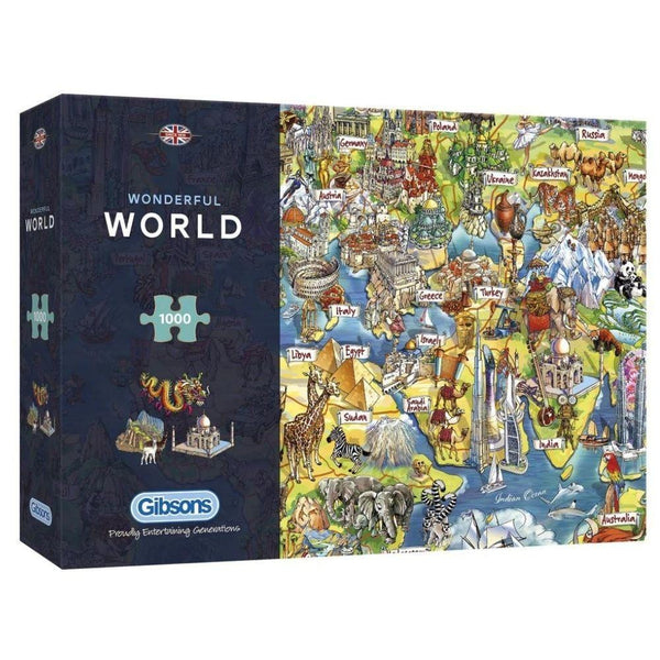 Gibsons Wonderful World Puslespil 1000 stk