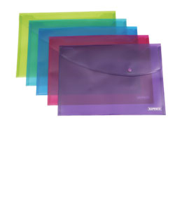 Rapesco Foolscap Bright Popper Wallet raporttikansi Polypropeeni (PP) Sininen