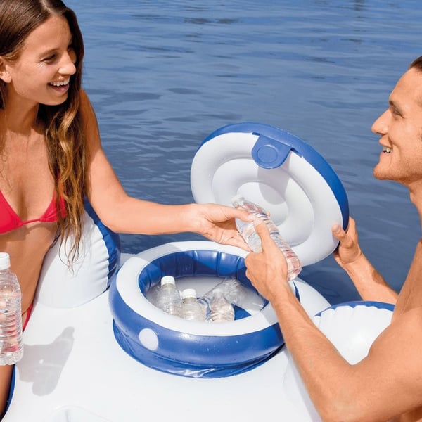 Intex 58837EU pool- och badmadrass Blå, Grå, Vit Monokromatiskt Vinyl Sittbadleksak
