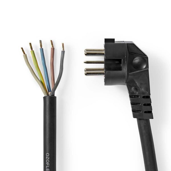 Miniatyrbillede 2 af 2: Nedis STPC110PBK15 el-ledning Sort 1,5 m