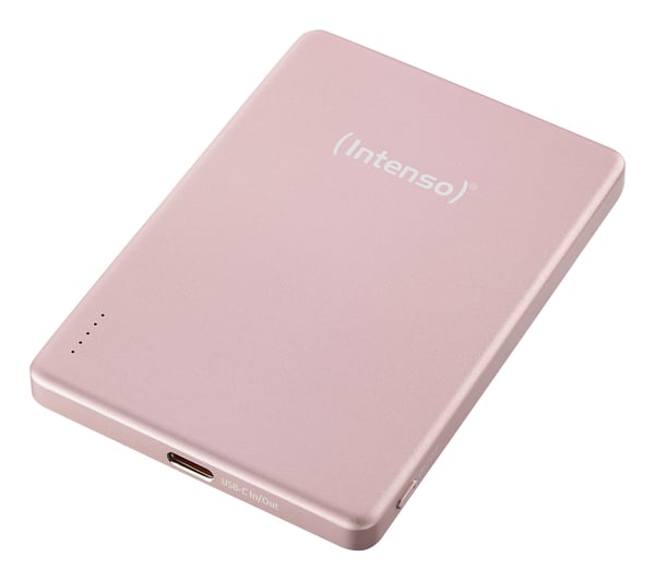 Intenso MW5000 Litium Polymer (LiPo) 5000 mAh Trådlös laddning Rosa