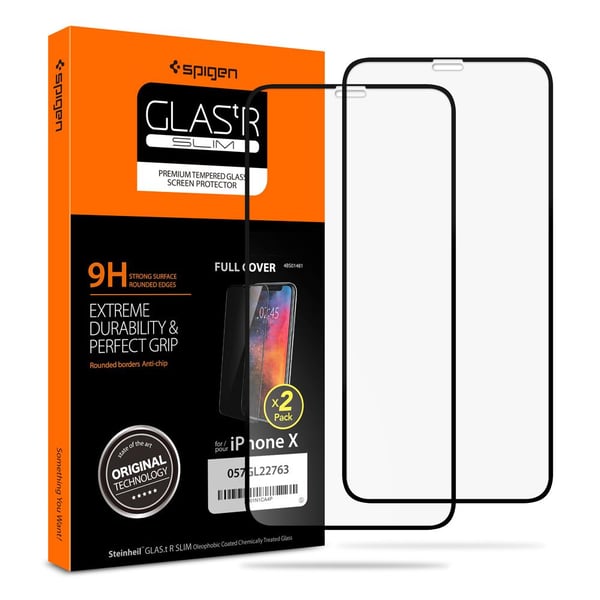 Pikkukuva 1 / 2: Spigen 057GL23120 Matkapuhelimen näyttö- ja taustasuoja Kirkas näytönsuoja Apple 2 kpl