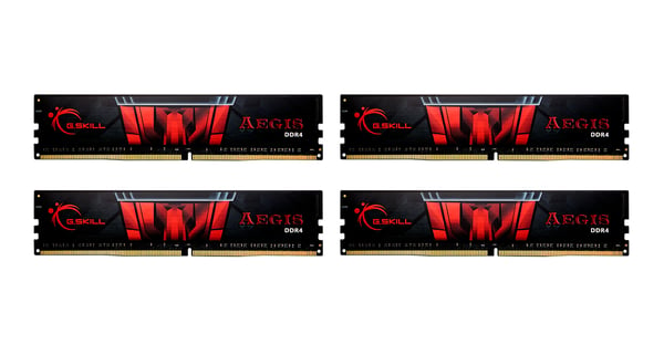 Miniatyrbillede 1 af 4: G.Skill Aegis F4-3200C16Q-32GIS hukommelsesmodul 32 GB 4 x 8 GB DDR4 288-pin DIMM