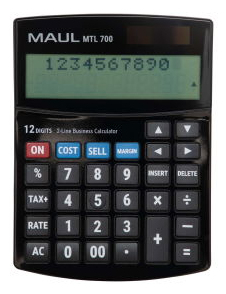 Pikkukuva 1 / 8: MAUL MTL 700 laskin Työpöytä Näyttölaskin Musta
