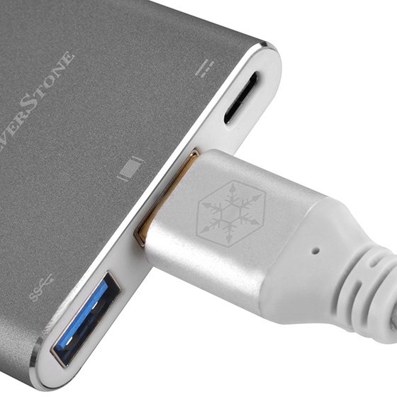Miniatyrbillede 9 af 13: Silverstone SST-EP08C dockingstation USB 3.2 Gen 1 (3.1 Gen 1) Type-C Kul