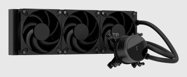 Miniatyrbillede 1 af 5: Fractal Design Radius 360 Black Processor Alt-i-en væskekøler 12 cm Sort 1 stk