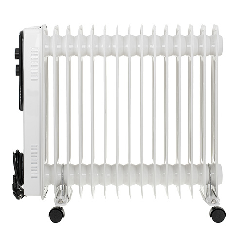 Adler AD 7819 varmeapparat Indendørs Hvid 2500 W Olie elektrisk områdevarmer