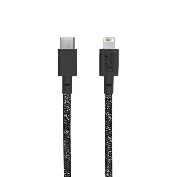 Native Union Night Cable 3 m Musta, Harmaa