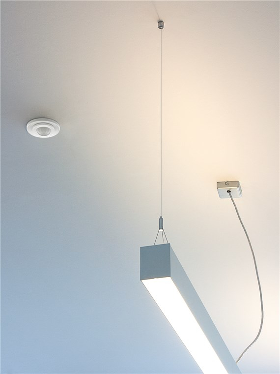Miniatyrbillede 3 af 4: Goobay 71362 bevægelsessensor Passiv infrarød (PIR) sensor Ledningsført Loft Hvid