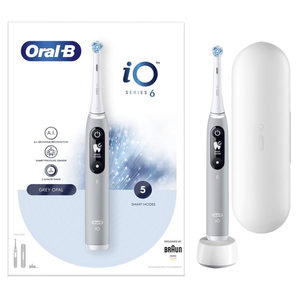 Oral-B iO 80351524 elektrisk tandbørste Voksen Vibrerende tandbørste Grå