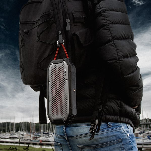 Veho VSS-301-MX1 bärbara högtalare och partyhögtalare Bärbar stereohögtalare Svart, Silver 20 W