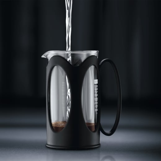 Miniatyrbillede 3 af 5: Bodum KENYA Stempelkande 1 L Sort, Transparent