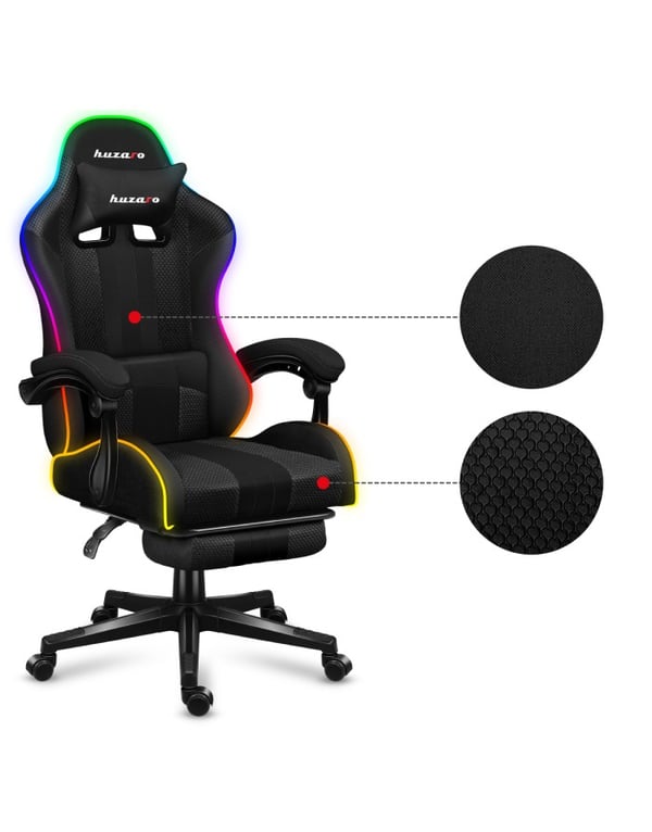 Huzaro FORCE 4.7 PC gamingstol Spand (vugge) sæde Sort