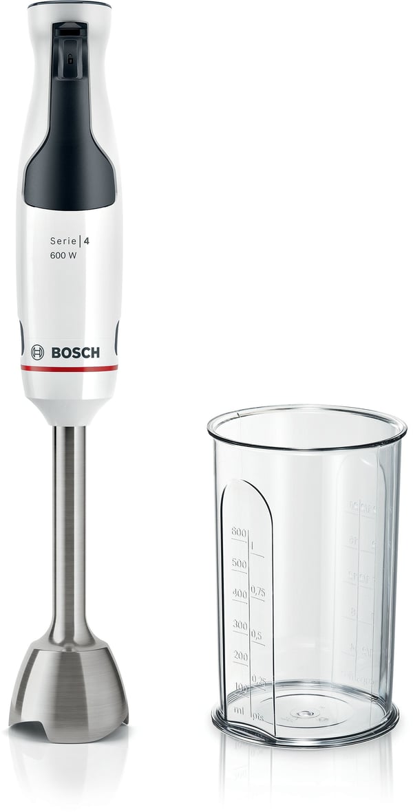 Bosch Serie 4 MSM4W210 tehosekoitin 0,6 L Upotettava sekoitin 600 W Musta, Valkoinen Bosch Serie 4 MSM4W210 tehosekoitin 0,6 L Upotettava sekoitin 600 W Musta, Valkoinen
