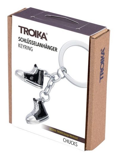 TROIKA CHUCKS Avainrengas Musta, Hopea