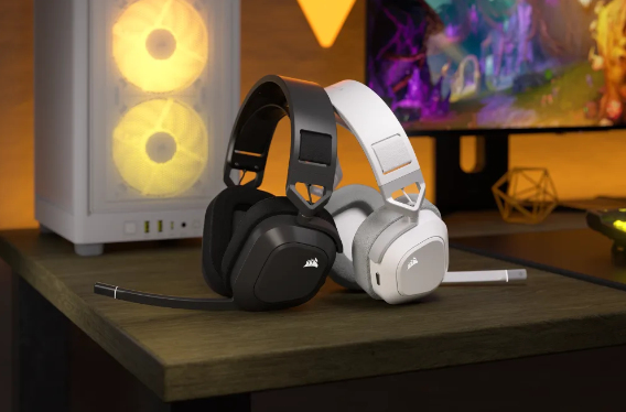 Corsair CA-9011296-EU hörlur och headset Trådlös Huvudband Spela Bluetooth Vit