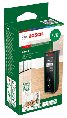 Bosch Zamo Laserafstandsmåler Sort, Grøn 25 m