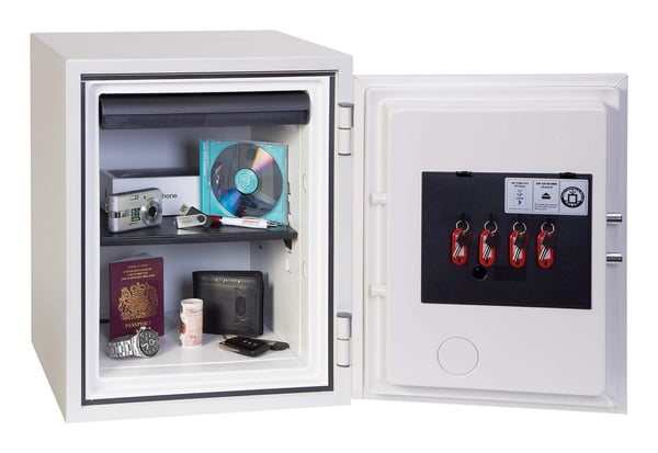 Phoenix Safe Co. Titan FS1283E Gulv pengeskab 36 L Stål Hvid