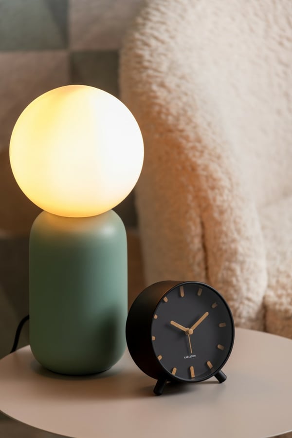 Karlsson Grace Quartz-väckarklocka Svart