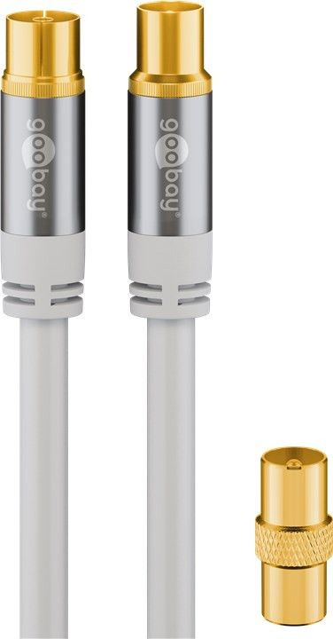 Wentronic 70317 koaxial kabel 2 m Koaksial Hvid